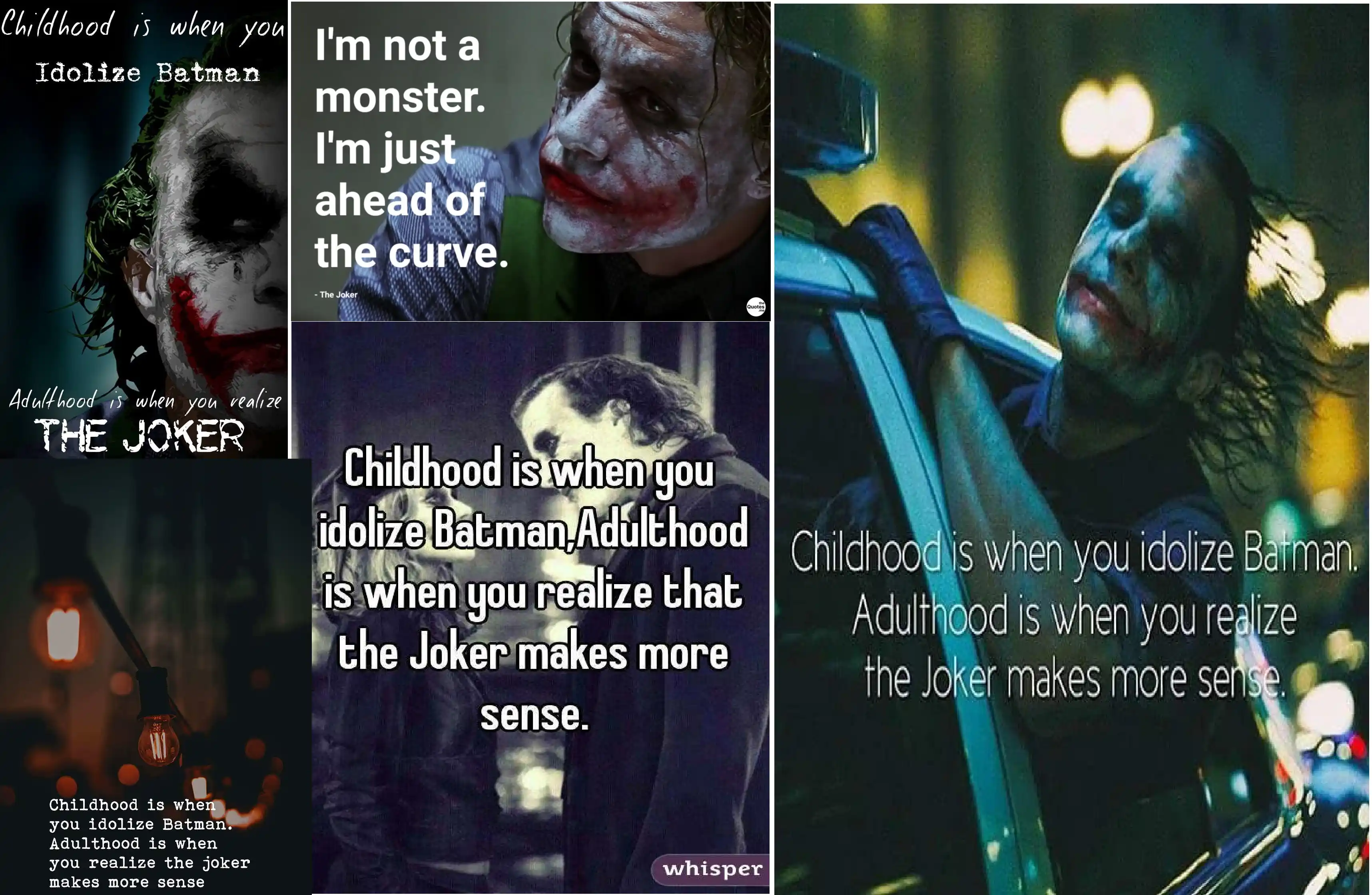 some facebook posts about Joker